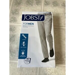 Jobst for Men Casual Medical Compression Socks‎ 20-30 mmHg Large Khaki Knee CT